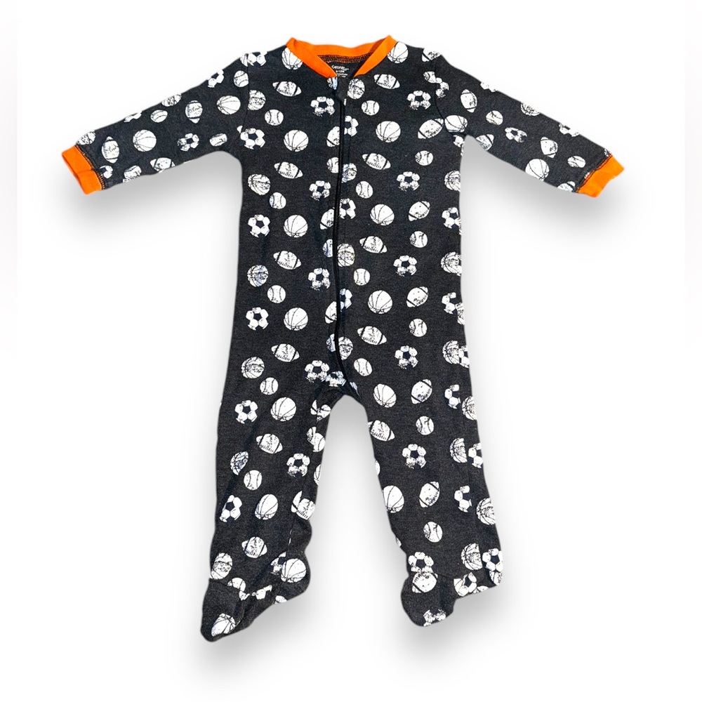 3 FOR $20 GEORGE Baby 6-12M Sports Footie Sleeper